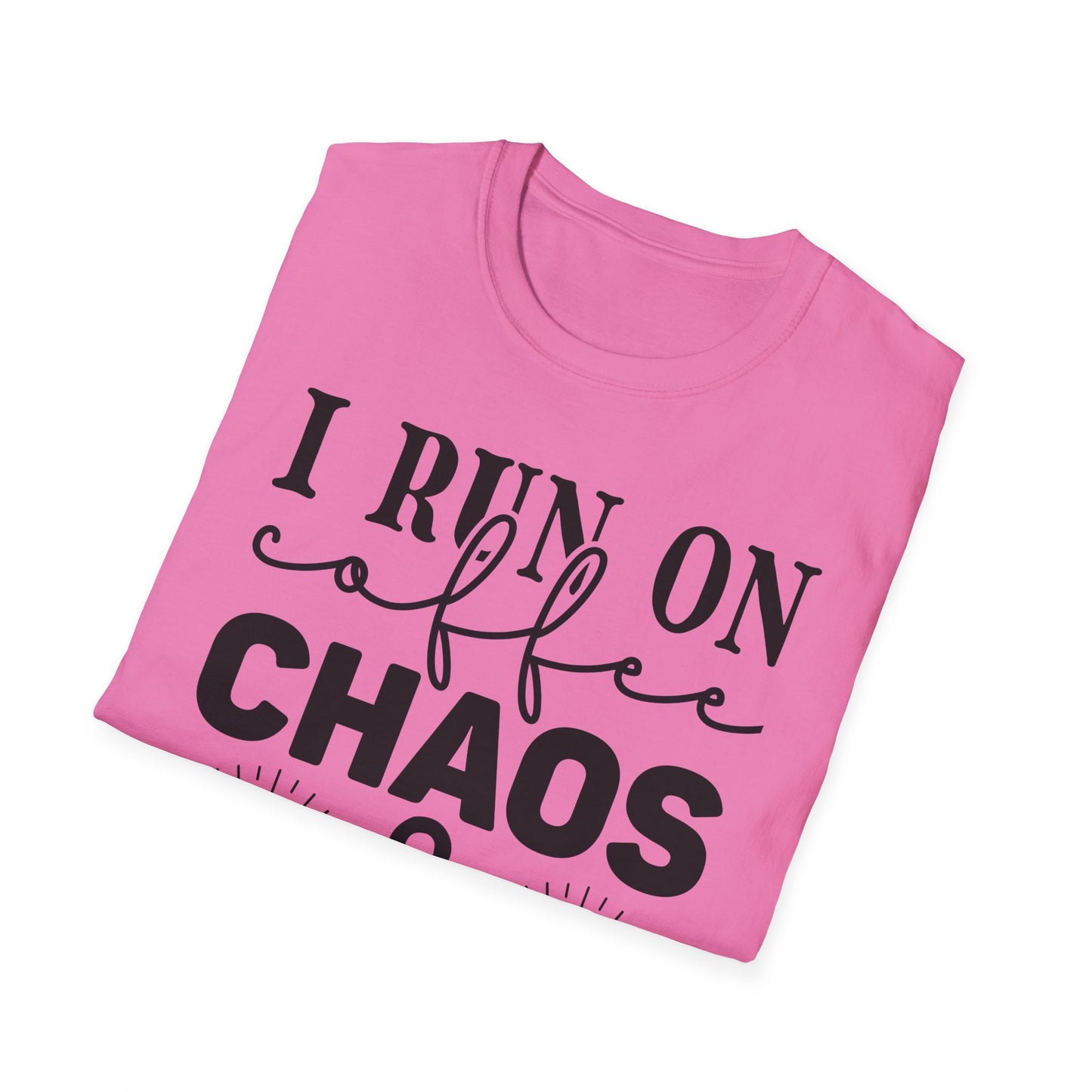 I Run On Coffee Chaos & Cuss Words Triple Viking T-Shirt