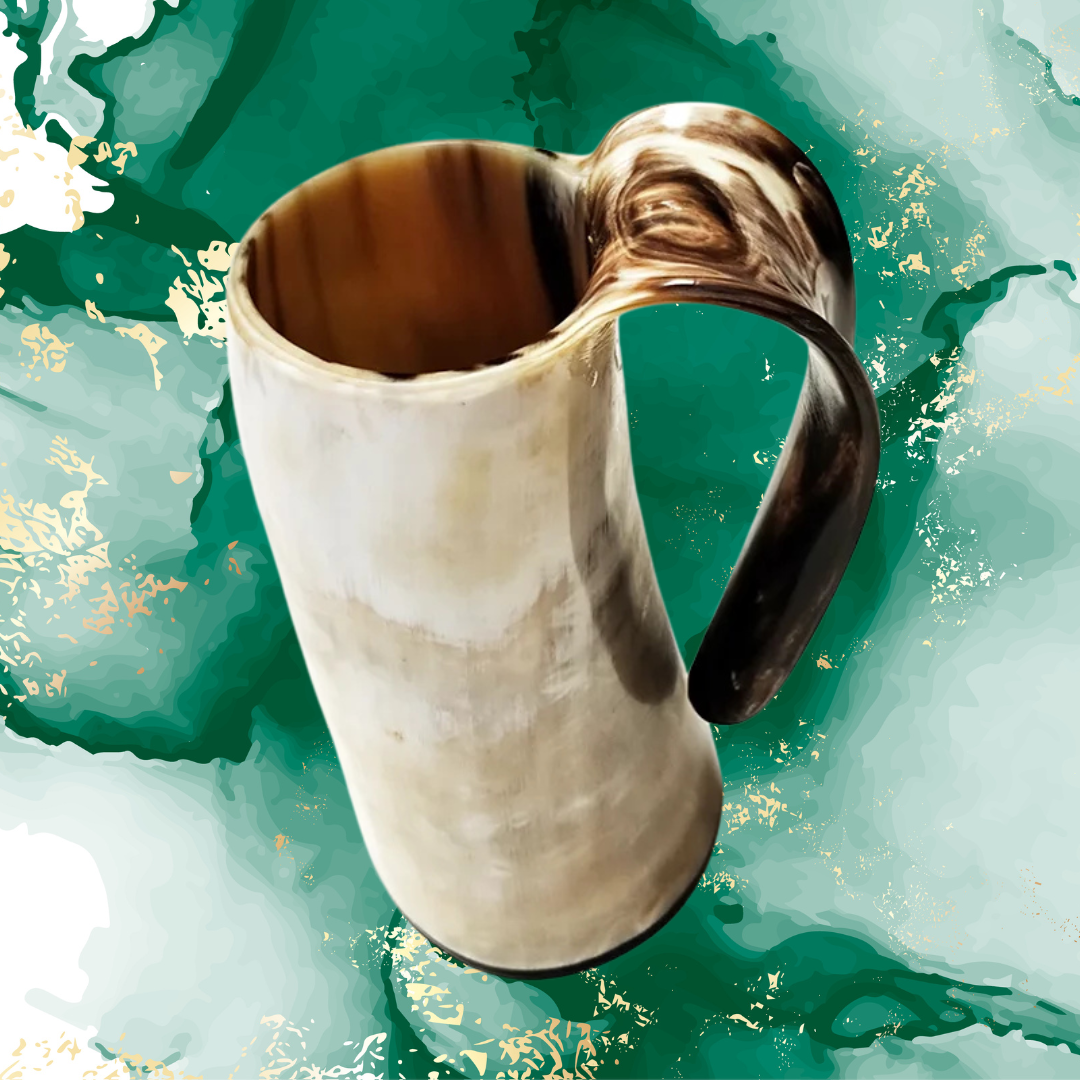 300-350 ml Natural Ox Horn Cup Drinking Horn Viking Muki