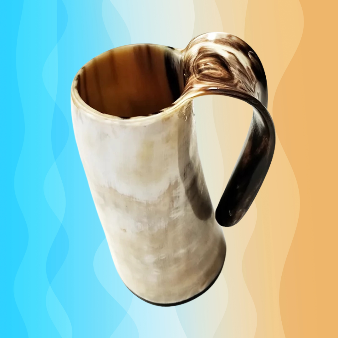 300-350 ml Natural Ox Horn Cup Drinking Horn Viking Muki