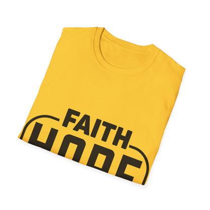 Faith Hope Love Trippel Viking T-skjorte