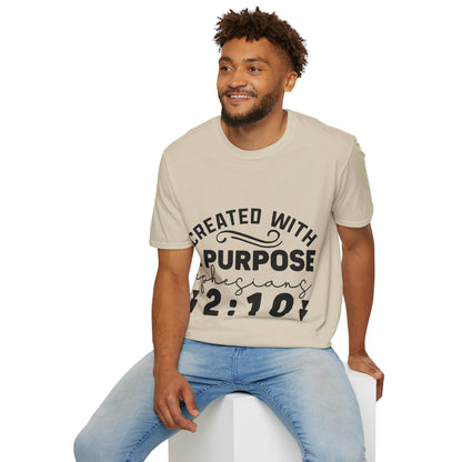 Créé avec un but Éphésiens 2:10 Triple Viking T-Shirt