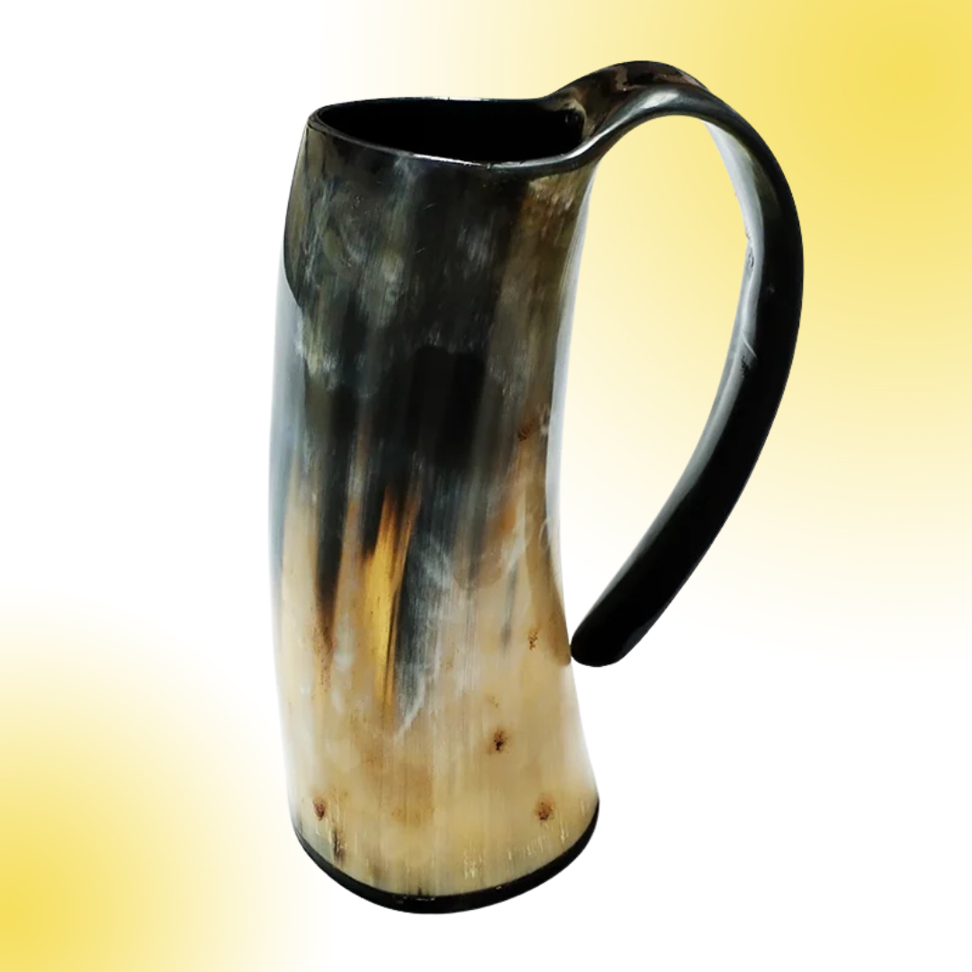 300-350 ml Natural Ox Horn Cup Drinking Horn Viking Muki