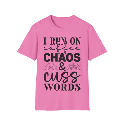 Rith mé Ar Chaos Caife agus Cuss Words Triple Viking T-Shirt