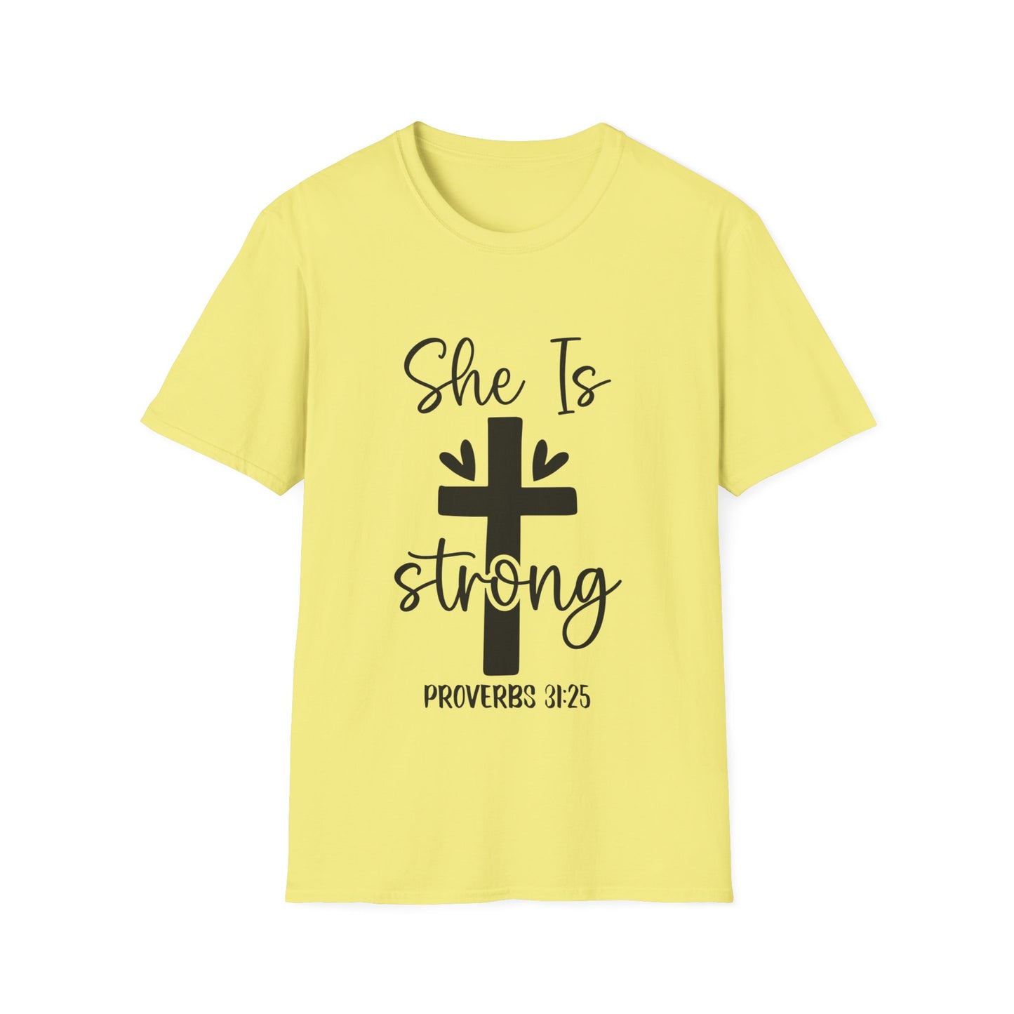 She Is Strong Ordsprogene 31:25 (3) Tredobbelt Viking T-shirt