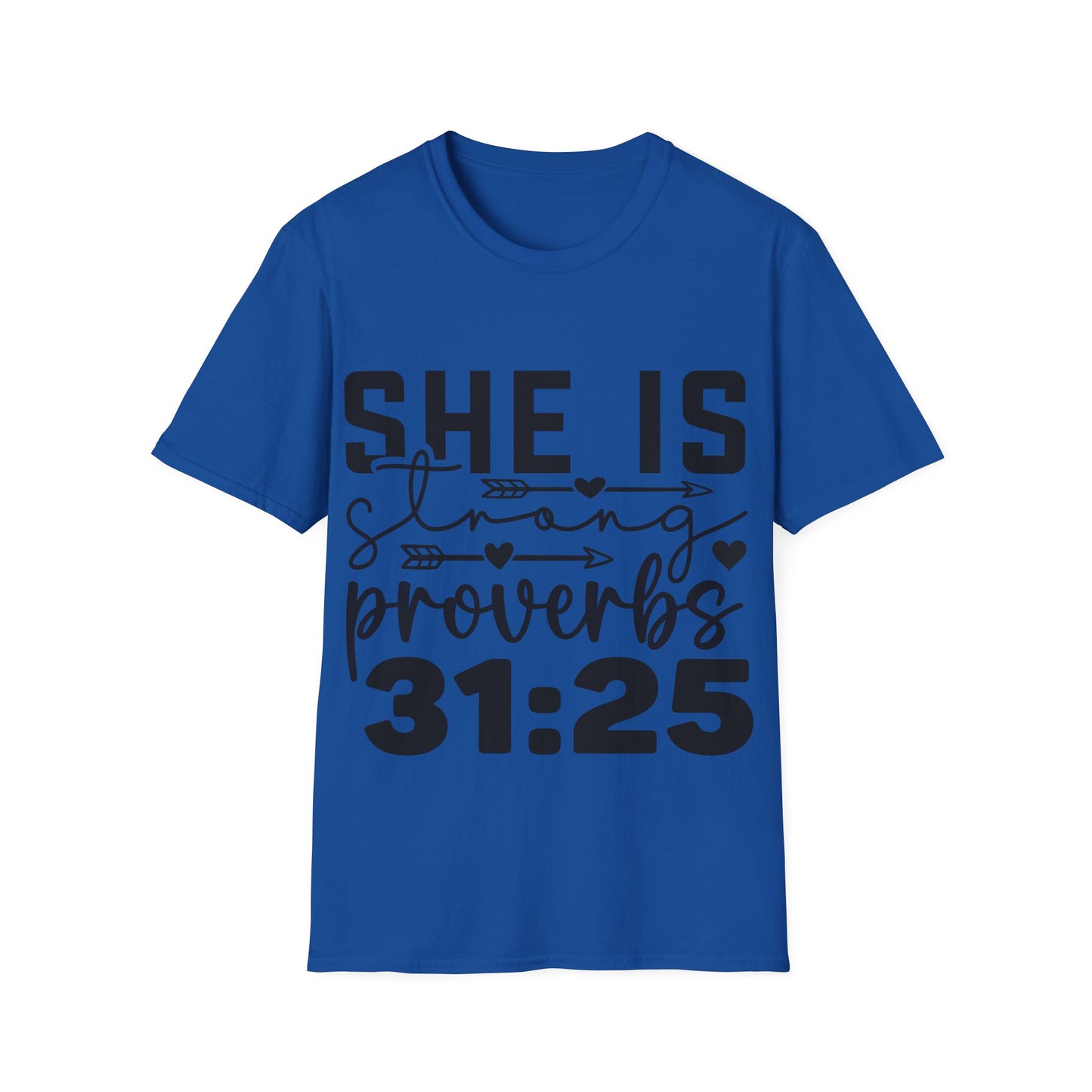 She Is Strong Proverbs 31:25 (2) Triple Viking T-Shirt