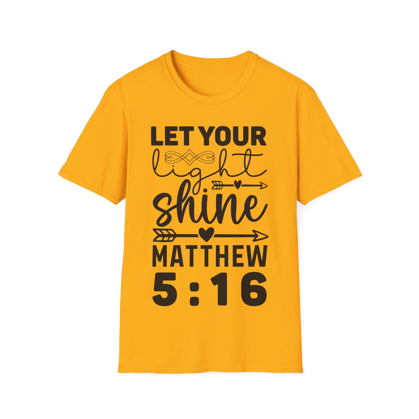 Let Your Light Shine Matthew 5:16 Triple Viking T-Shirt