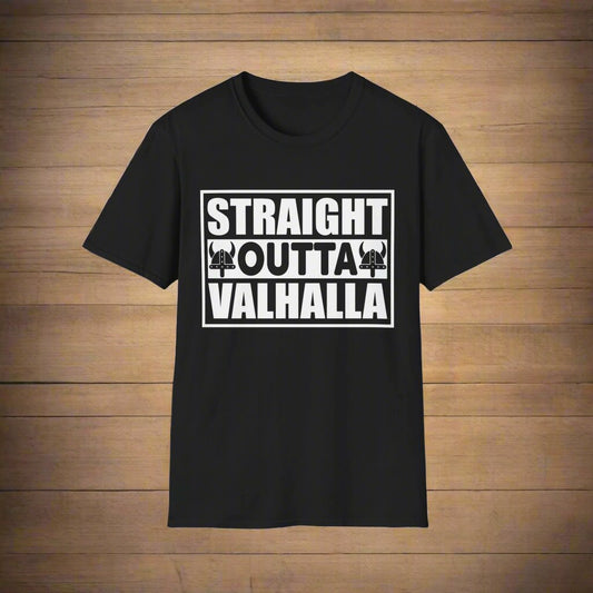 Straight Outta Valhalla Viking majica s kratkimi rokavi