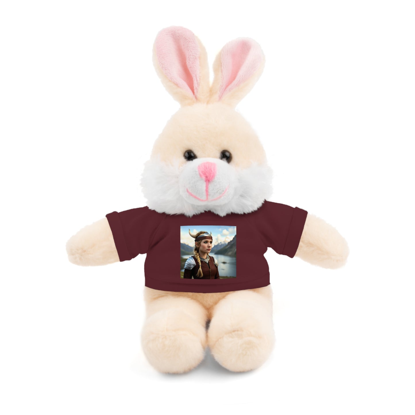 Cute Viking Girl Stuffed Animals With Tee