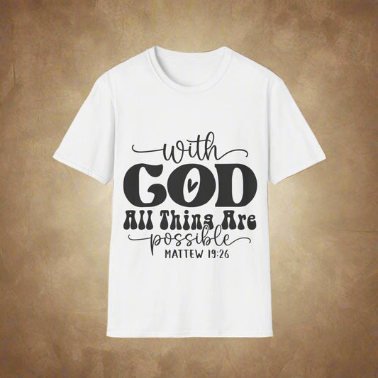 Met God is alles mogelijk. 19:26 (2) Triple Viking T-shirt