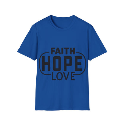 Faith Hope Love Trippel Viking T-skjorte