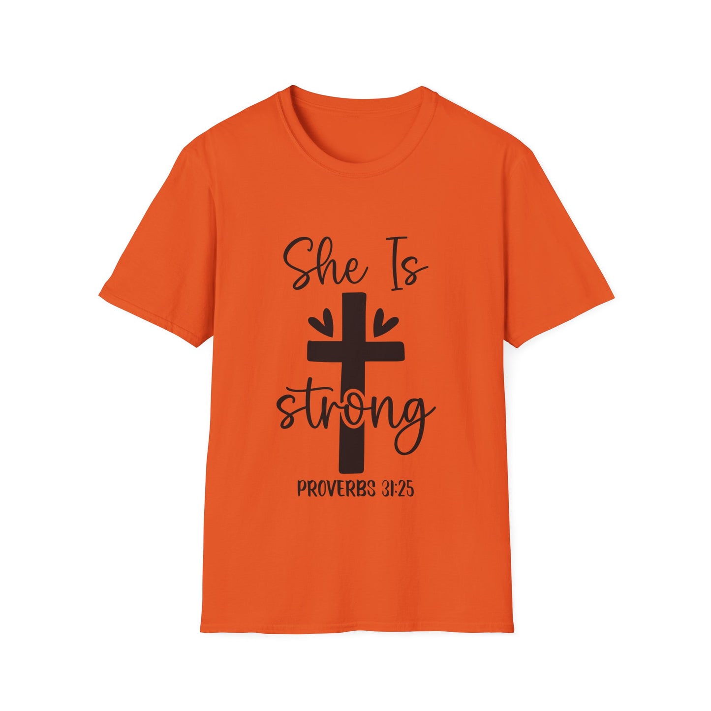 She Is Strong Proverbs 31:25 (3) Triple Viking T-Shirt