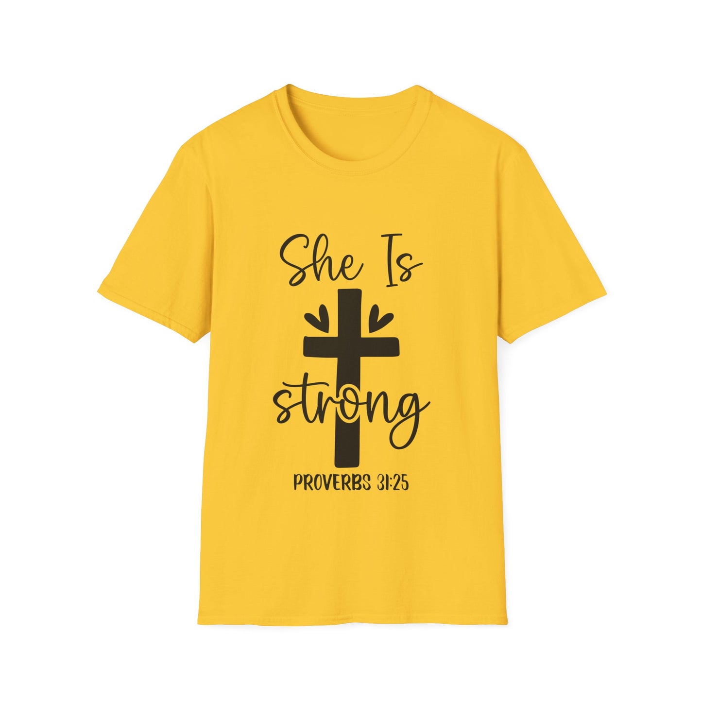 She Is Strong Proverbs 31:25 (3) Triple Viking T-Shirt