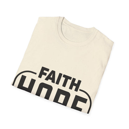 Faith Hope Love Trippel Viking T-skjorte