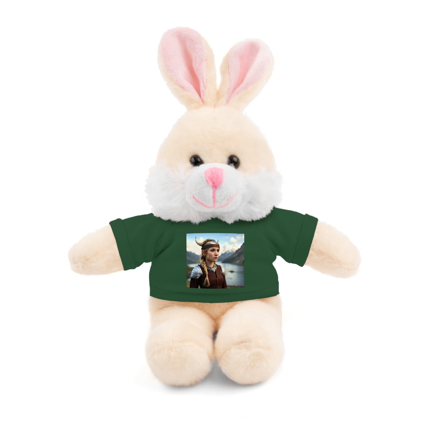 Animaux en peluche mignons de fille viking avec le tee