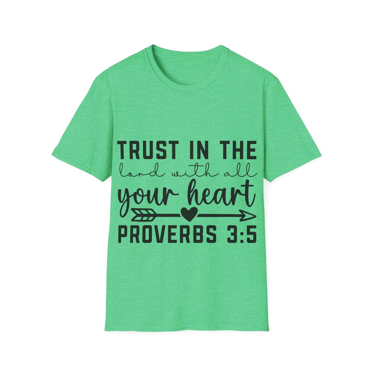 Trust In The Lord With All Your Heart Proverbs 3:5 Triple Viking T-Shirt