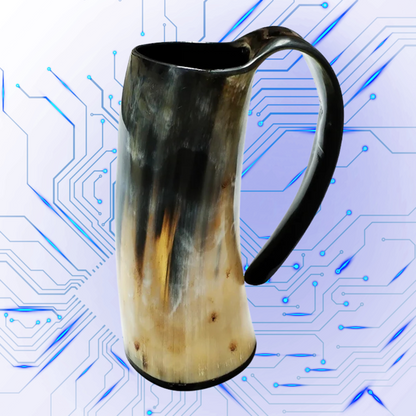 300-350 ml Natural Ox Horn Cup Drinking Horn Viking Muki