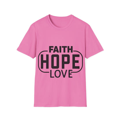 Faith Hope Love Trippel Viking T-skjorte