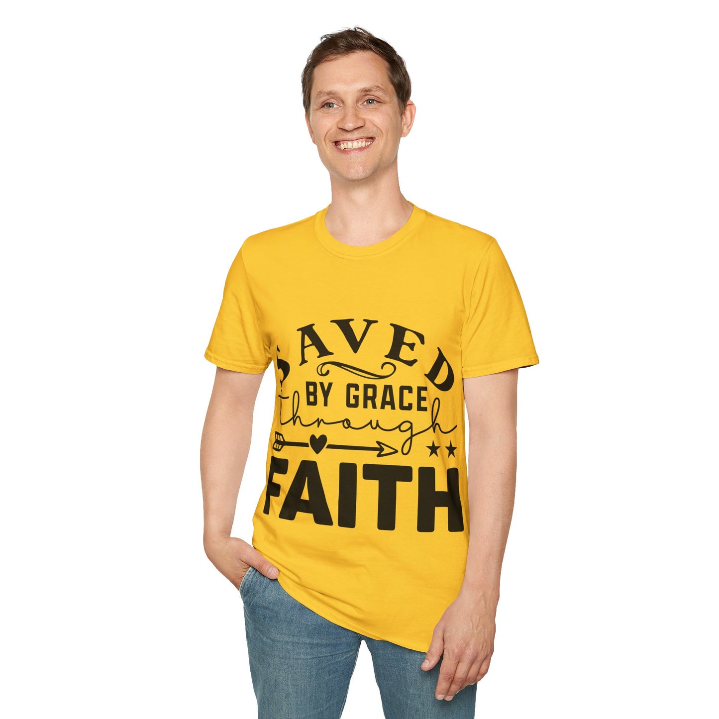 Saved By Grace Through Faith Triple Viking T-Shirt