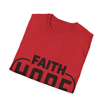 Faith Hope Love Trippel Viking T-skjorte