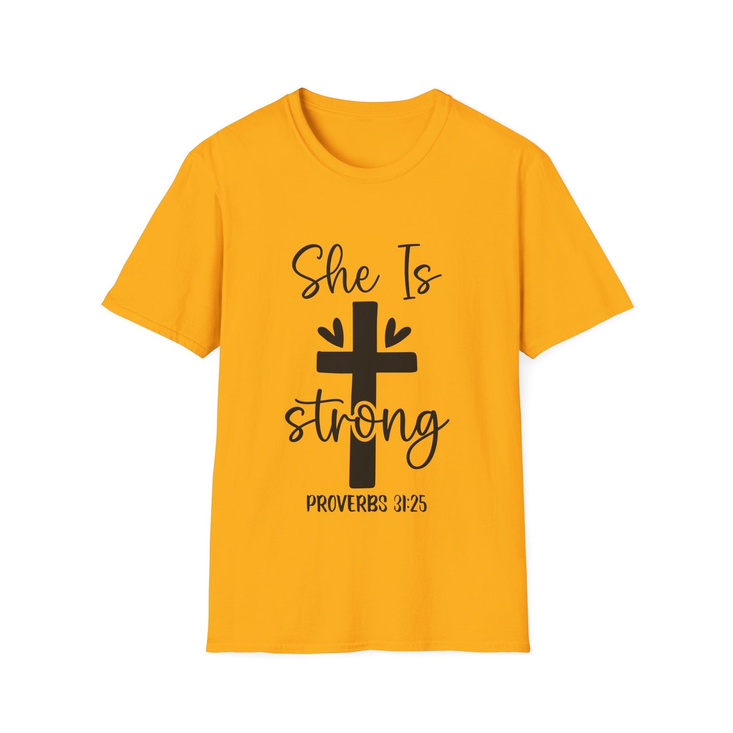 She Is Strong Ordsprogene 31:25 (3) Tredobbelt Viking T-shirt