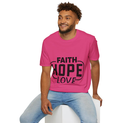 Faith Hope Love Trippel Viking T-skjorte