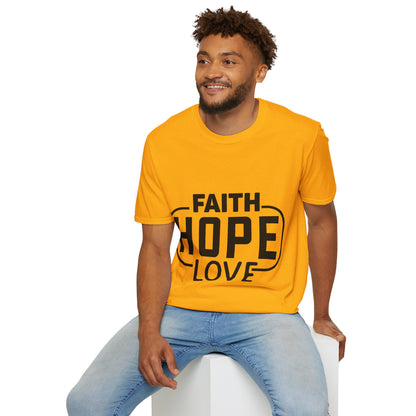 Faith Hope Love Trippel Viking T-skjorte