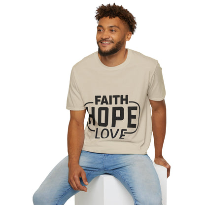 Faith Hope Love Trippel Viking T-skjorte