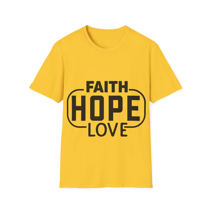 Faith Hope Love Trippel Viking T-skjorte