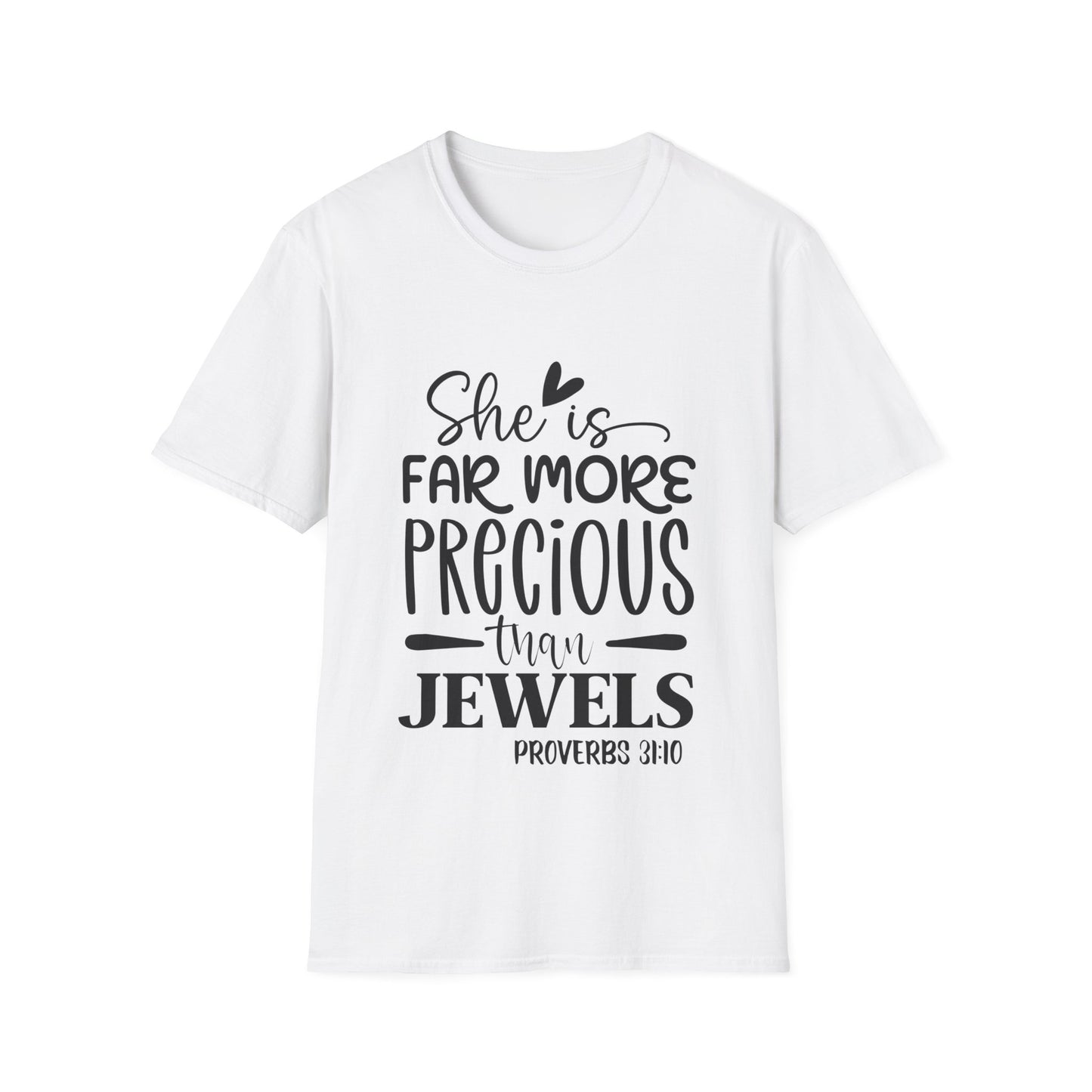 She Is Far More Precious Than Jewels Proverbs 31:10 Triple Viking T-Shirt