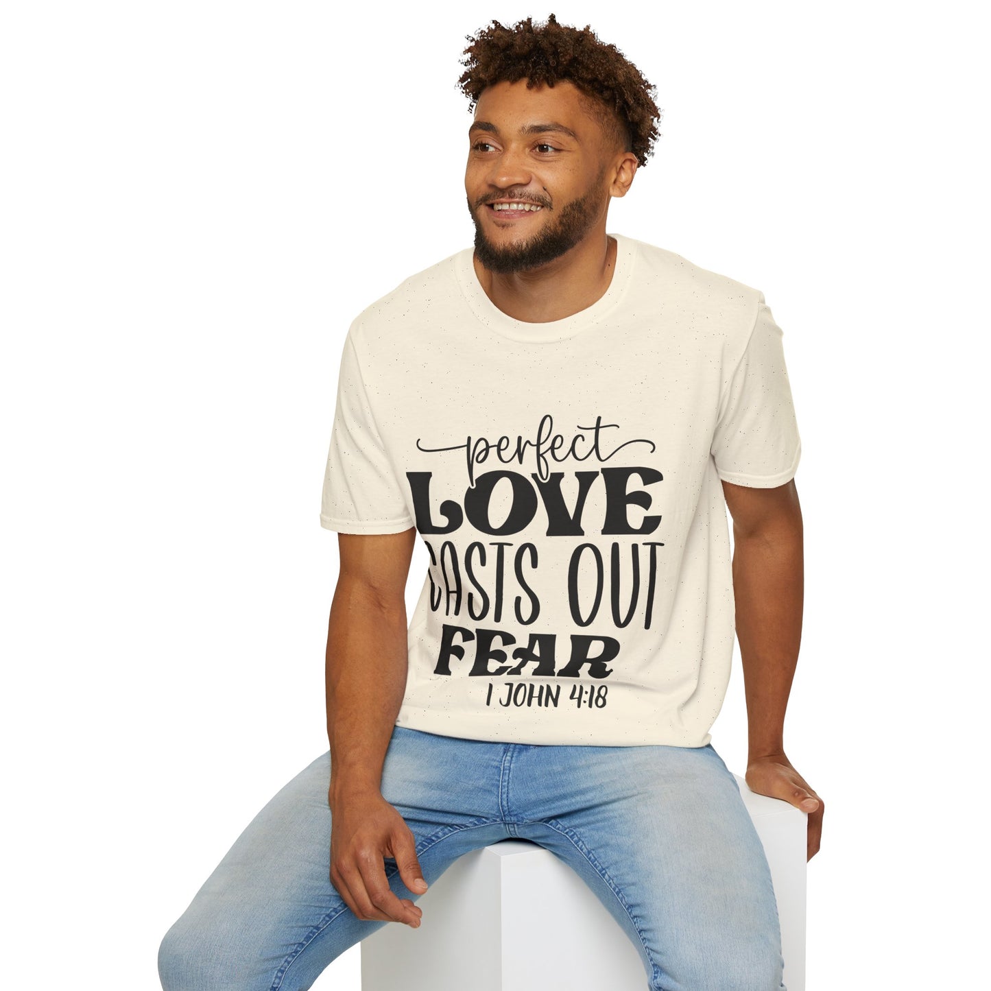 Perfect Love Casts Out Fear 1 John 4:18 Triple Viking T-Shirt