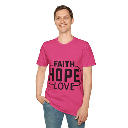 Faith Hope Love Trippel Viking T-skjorte