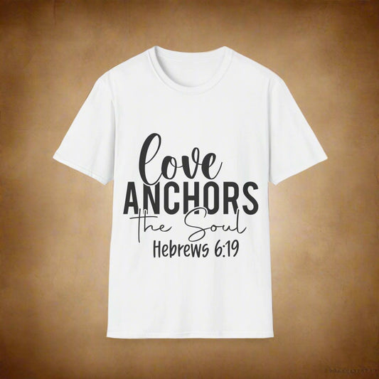 Love Anchors The Soul Eabhraigh 6:19 T-léine Trí-Lochlannach