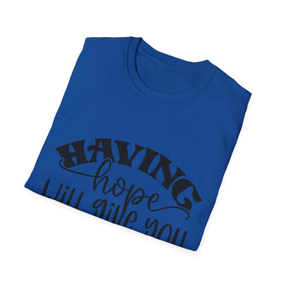 Att ha hopp ger dig mod Job 11:18 Triple Viking T-Shirt