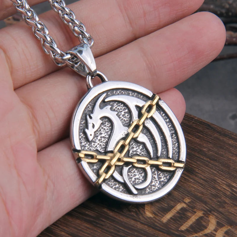 Norse Viking Dragon Viking Necklace