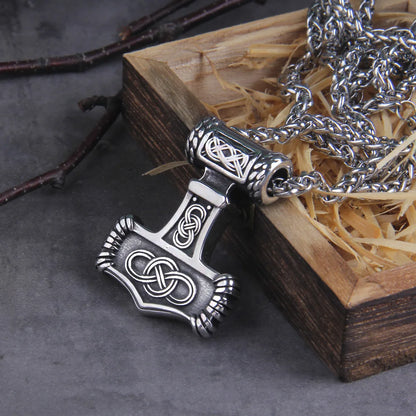 Thors Hammer Mjolnir Pendant Viking Halskæde