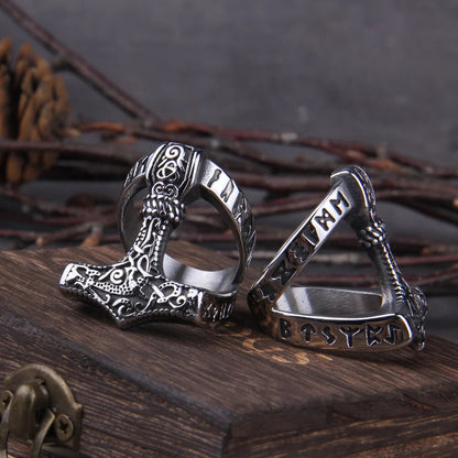 Thor hammer Ring - TripleViking