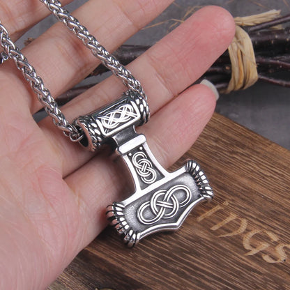 Thors Hammer Mjolnir Pendant Viking Halskæde