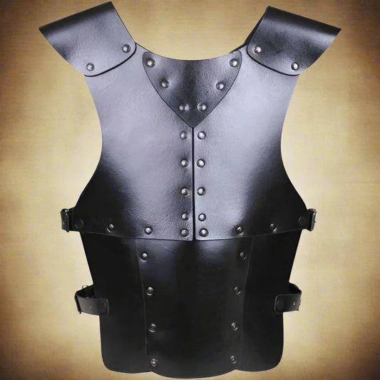 Gilet d'armure en cuir Steampunk, Costume de chevalier, armure Viking