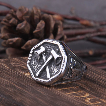 Bague Viking Hache Punk