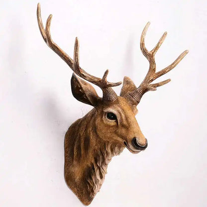 Käsintehty Faux Deer Head Taxidermy Animal Head Viking Wall sisustus