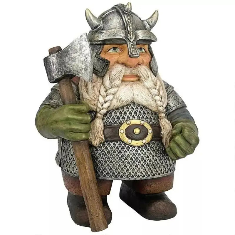 Resin Crafts Display Mold Simulation Miniature Viking Victor Norse Dwarf Gnome Figurine