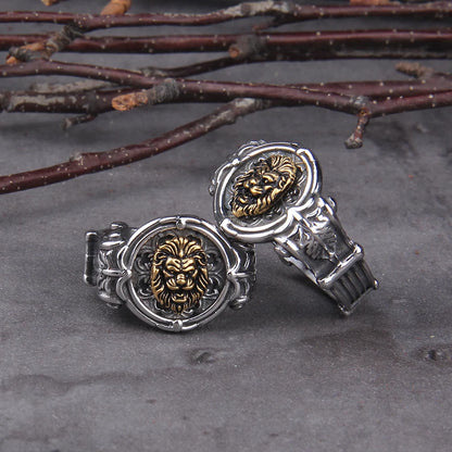 Bague Viking Lion des Prairies