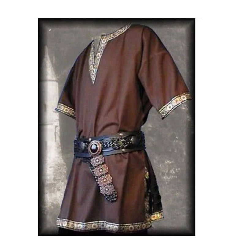 Viking Pirate Saxon LARP Top Shirt For Adult Men