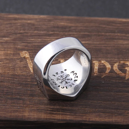 Compass Runic Statement Rings - TripleViking