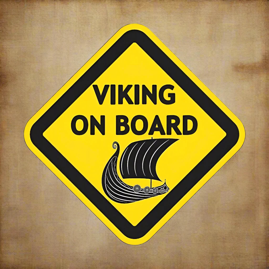 Viking aan boord waterdichte autosticker