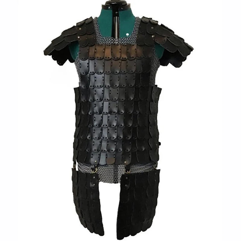 Cosplay kostüüm Nahast Cuirass Knight Warrior Ranger Viking Body Armour