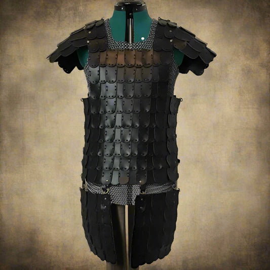 Cosplay-asu Nahkainen Cuirass Knight Warrior Ranger Viking Body Armor