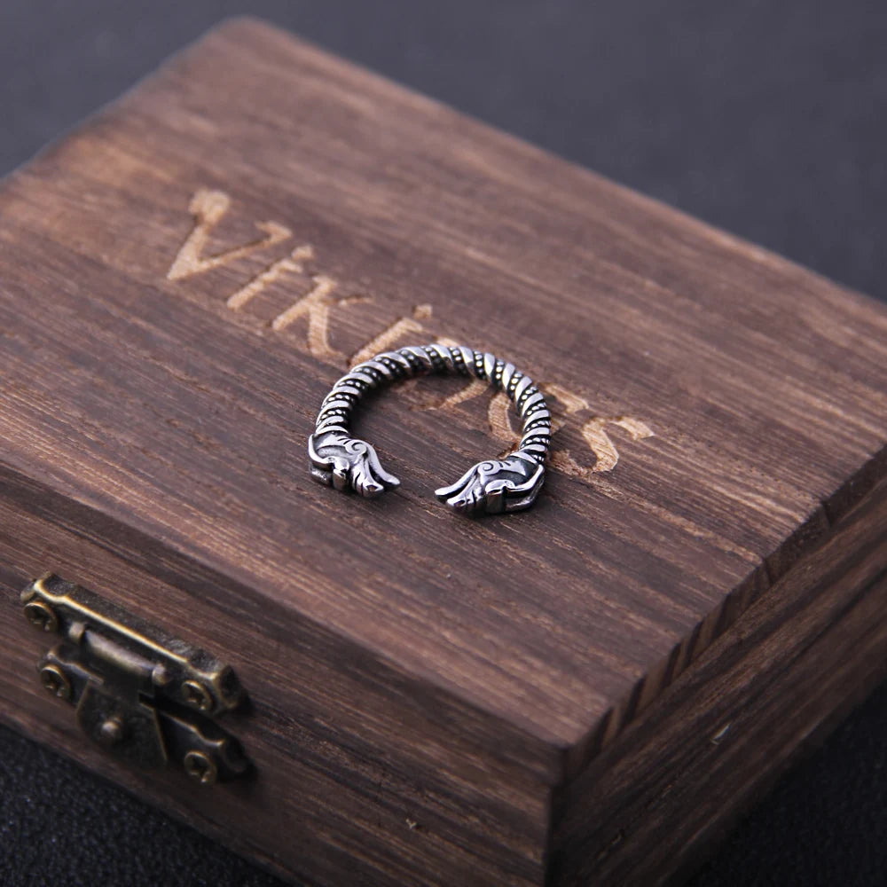 Nordic Dragon Statement Viking Ring