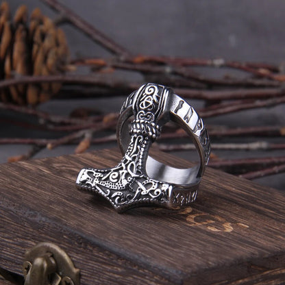 Thor hammer Ring - TripleViking