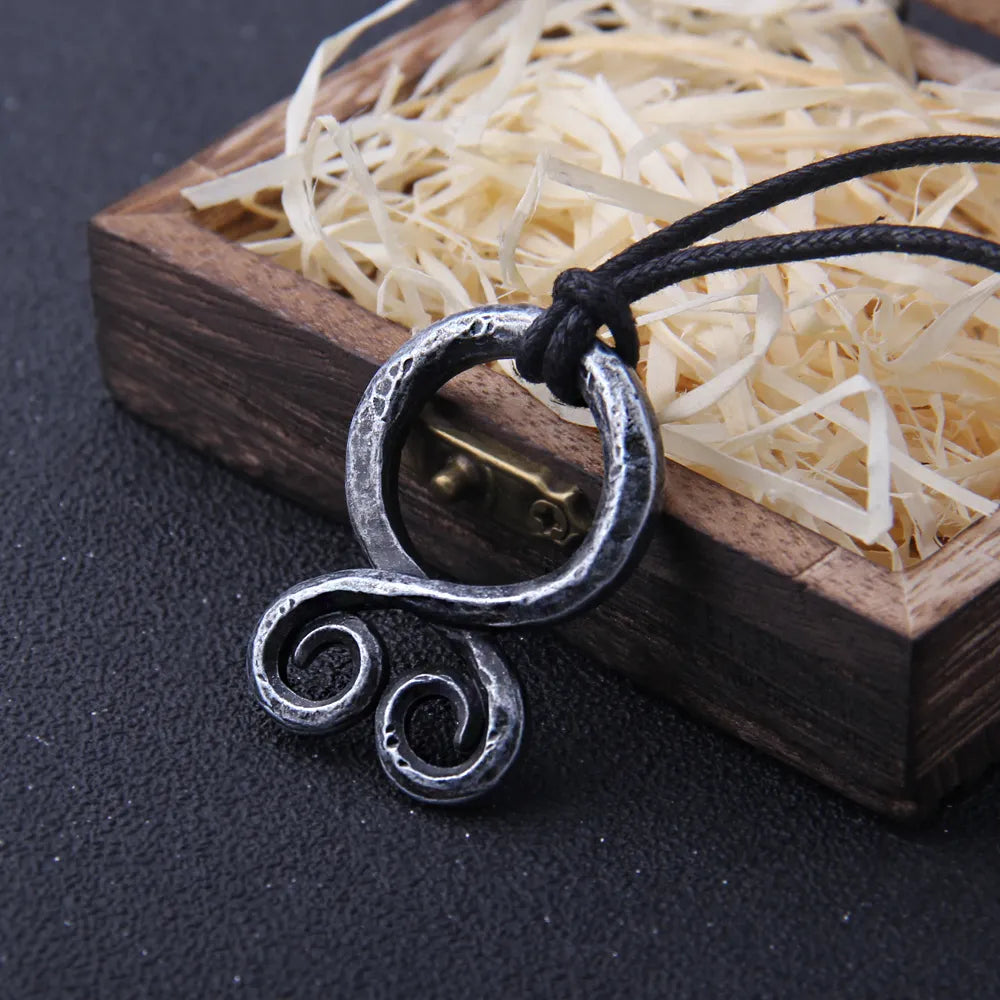 Iron Color Odin Rune Viking Necklace